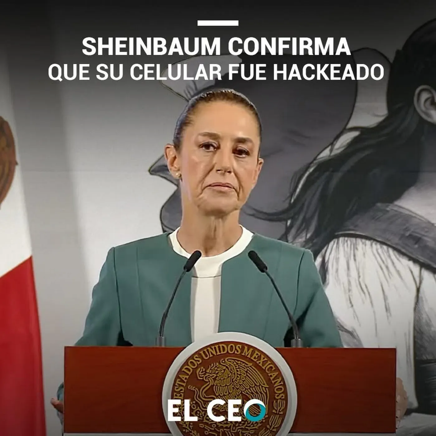Claudia Sheinbaum at a press conference